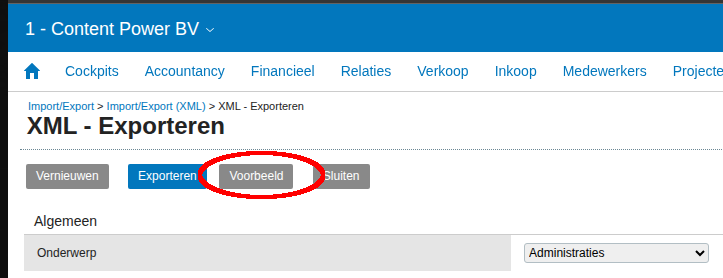 Exact Online Administration code